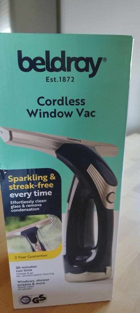 Limpador de vidros portátil sem fio Cordless Window Vac